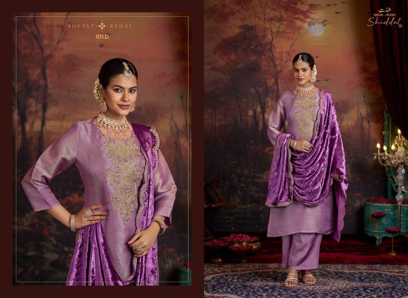 Mehrun By Shiddat Viscose Ziraff Silk Salwar kameez